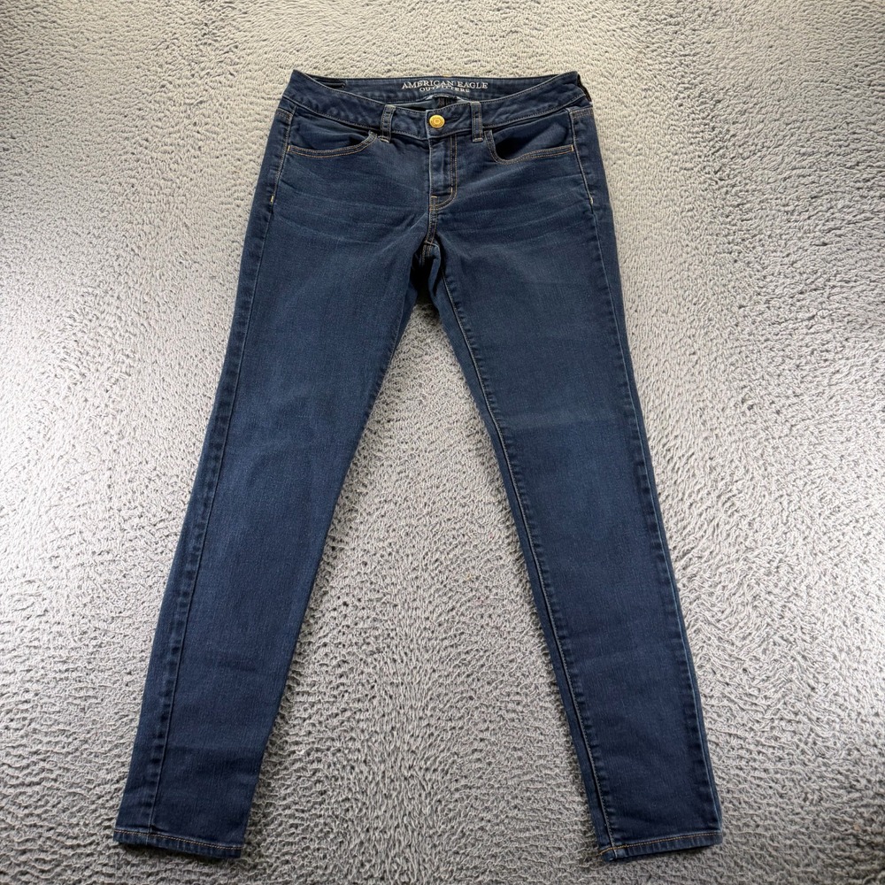 American Eagle Outfitters Jeans Women 6 Blue Cotton Denim Jegging Skinny Stretch